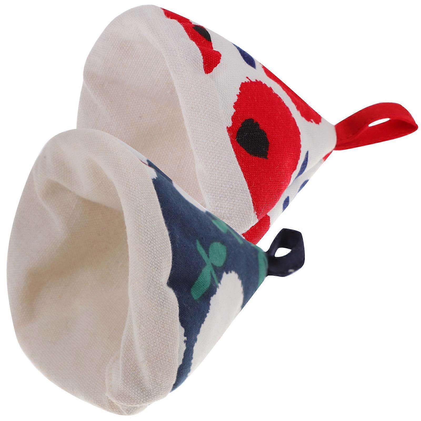 Triangle Pot Lid Knob Cover Chic Appearance Insulation 2Pcs