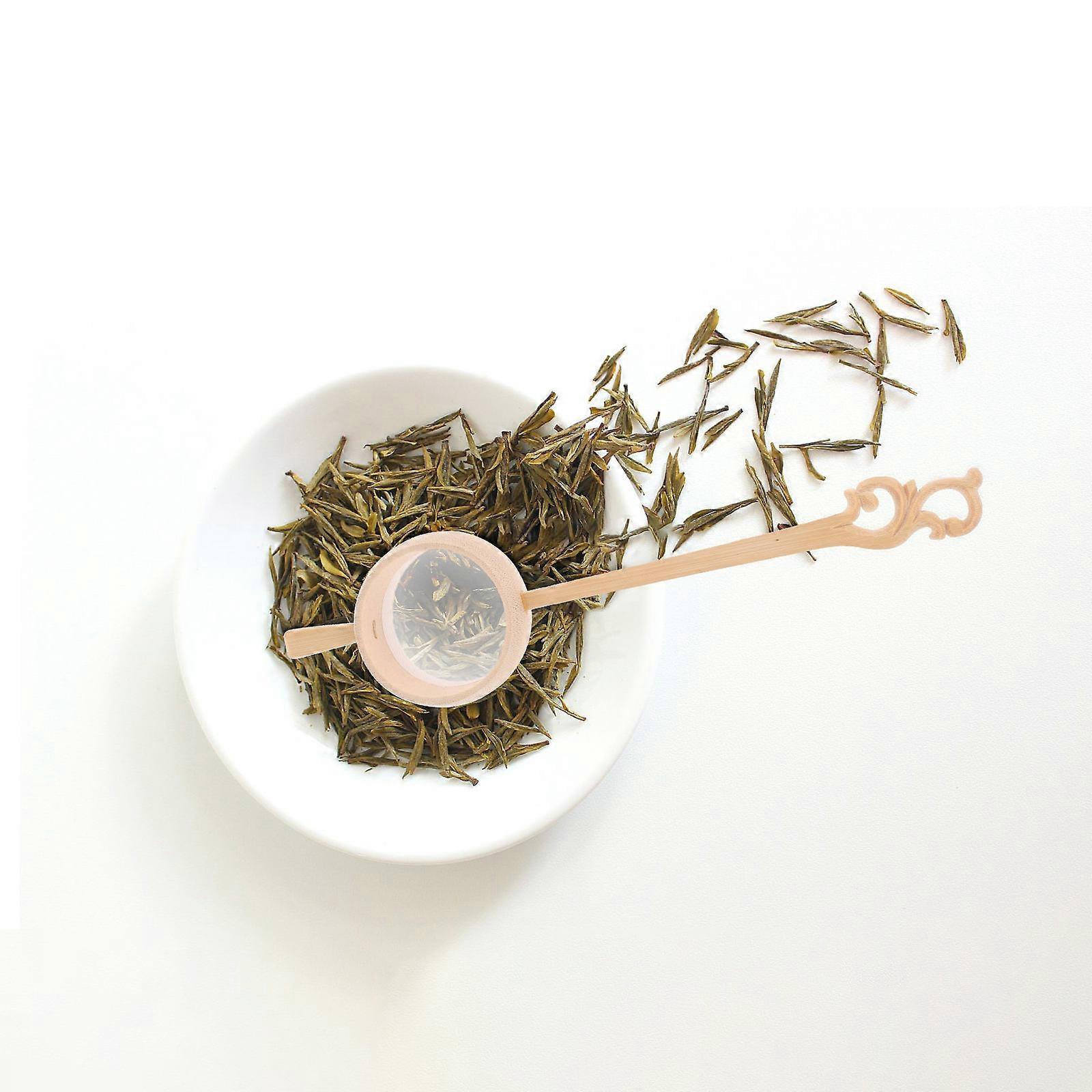 Tea Filter Bamboo Tea Strainer for Home Use Infuser Colander