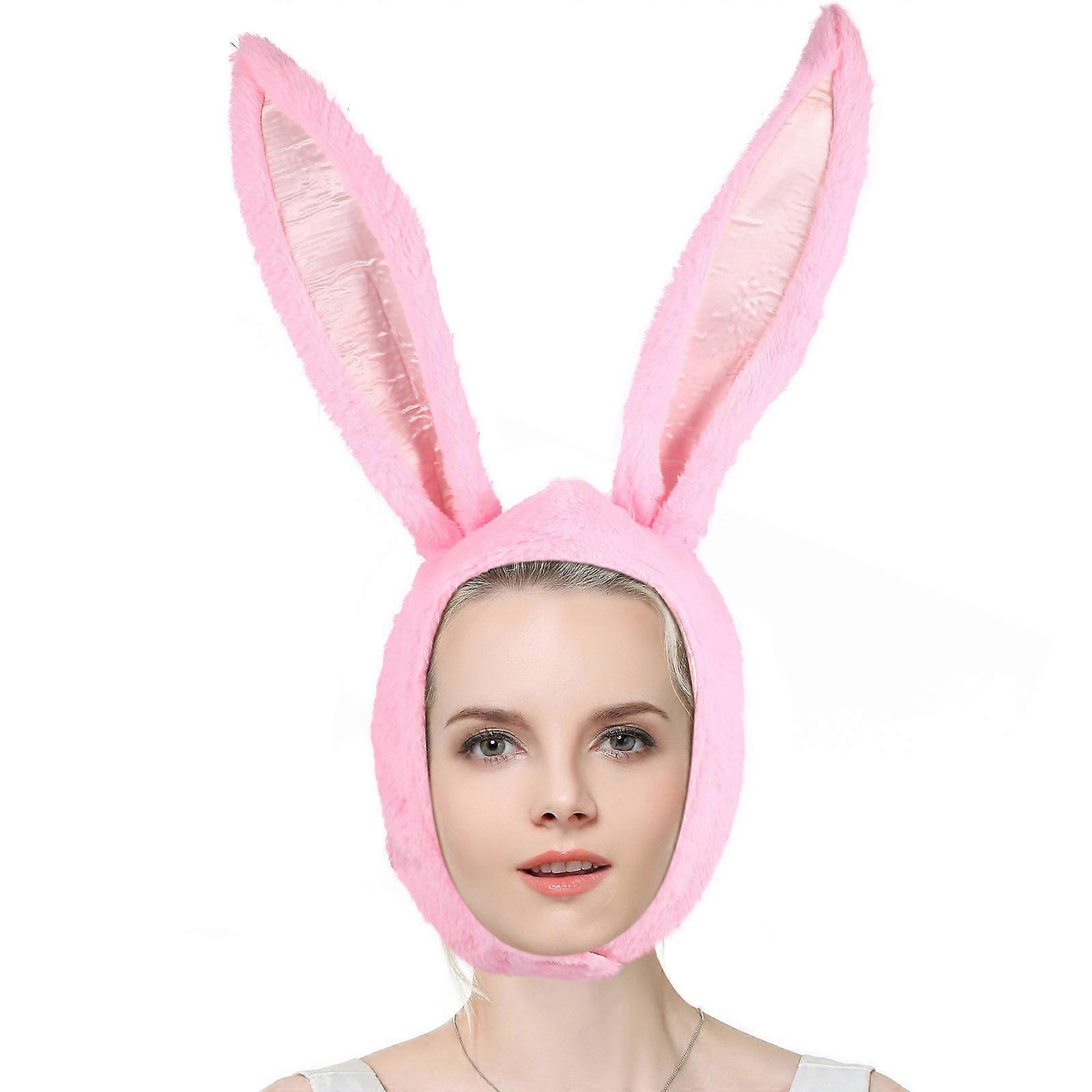 Plush Bunny Hat for Wearing Easter Bunny Hat with Long Ears