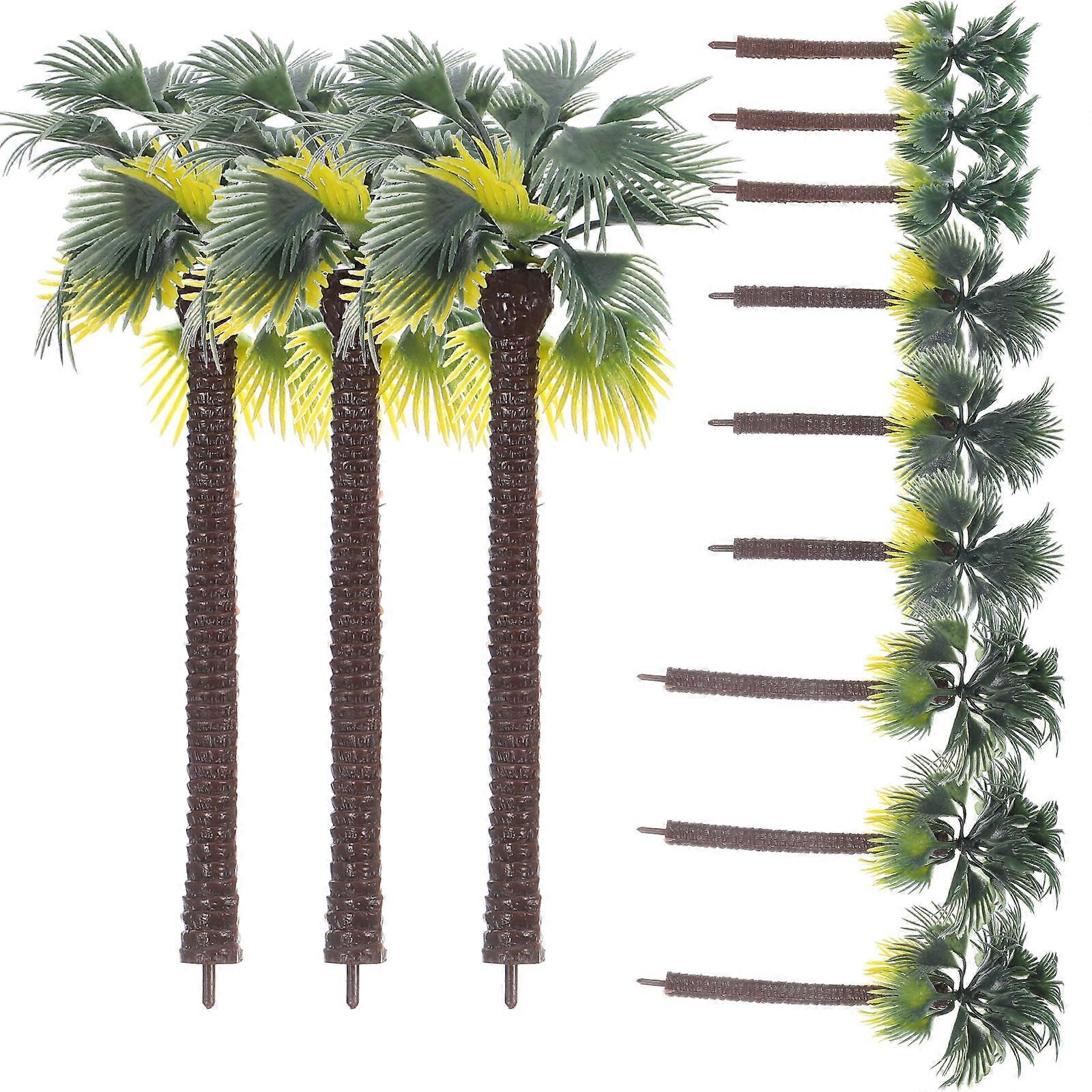 Landscape Model Tree Model for Decoration 12Pcs Palm Tree Set