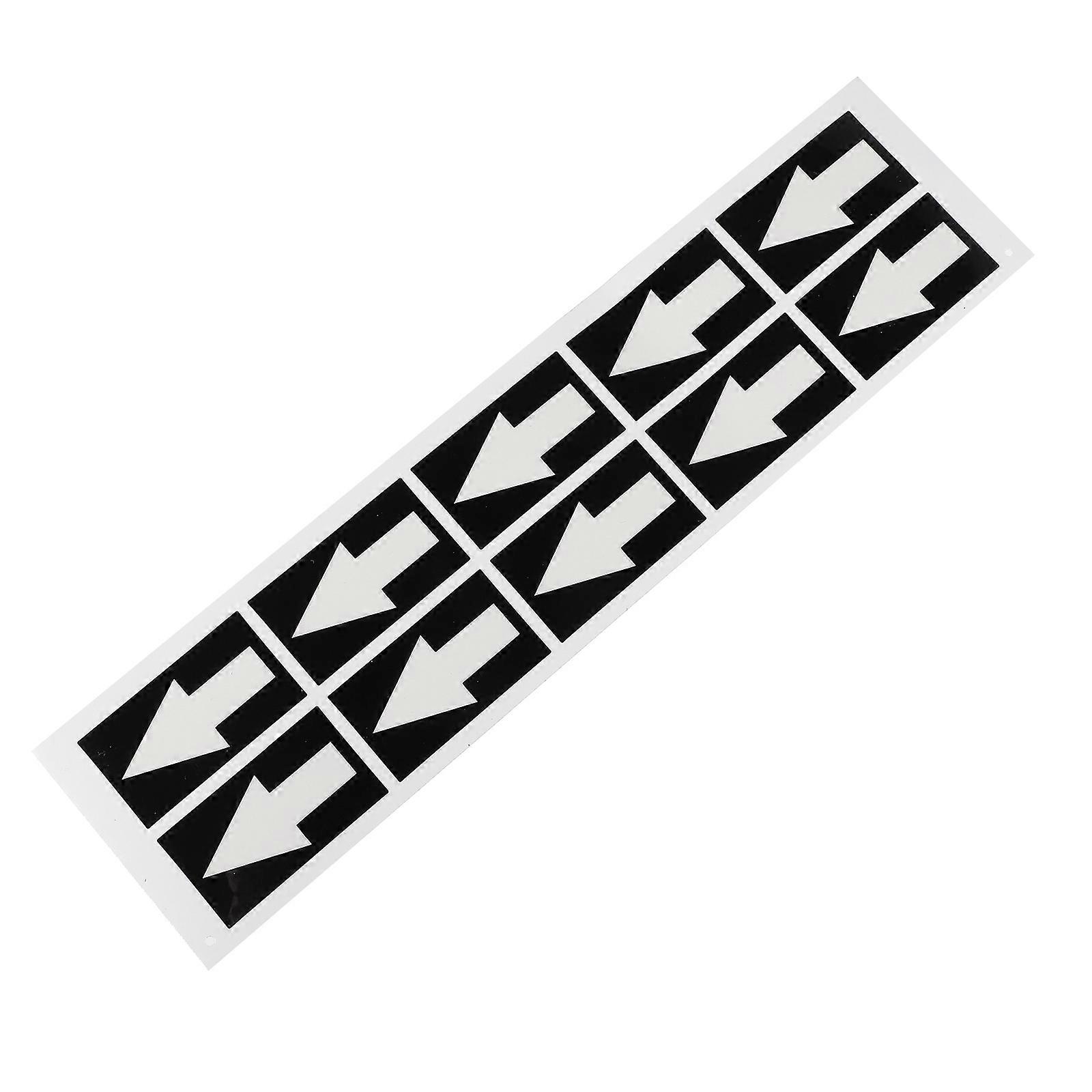 Arrow Indicator Sticker Flow Direction Arrow Sticker for Warning 10Pcs