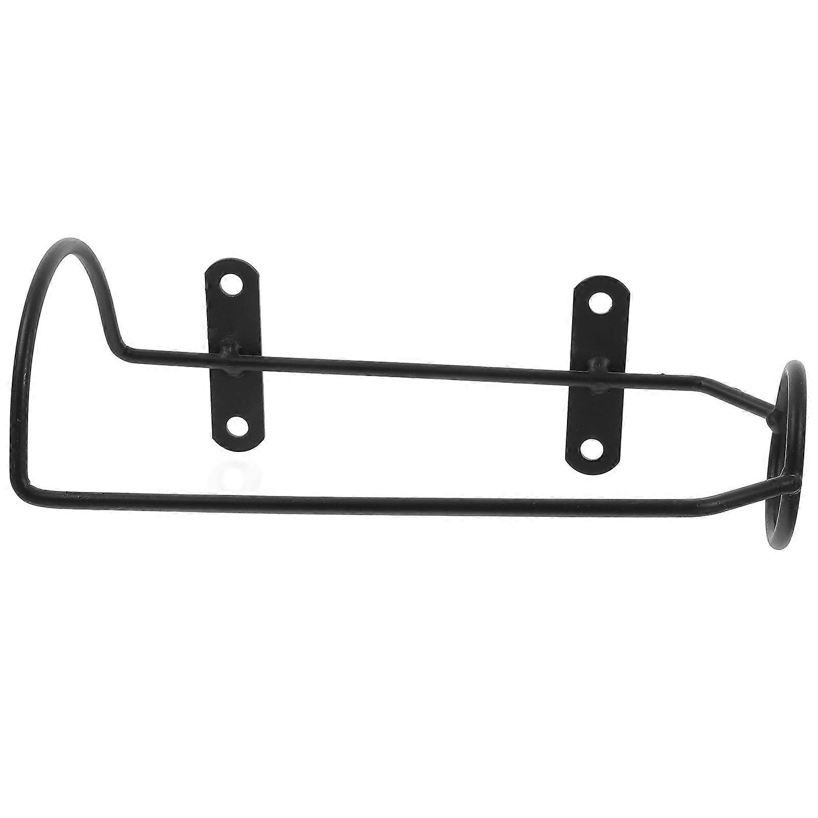 Black Wall Mounted Wine Rack Metal Holder for Wine Storage