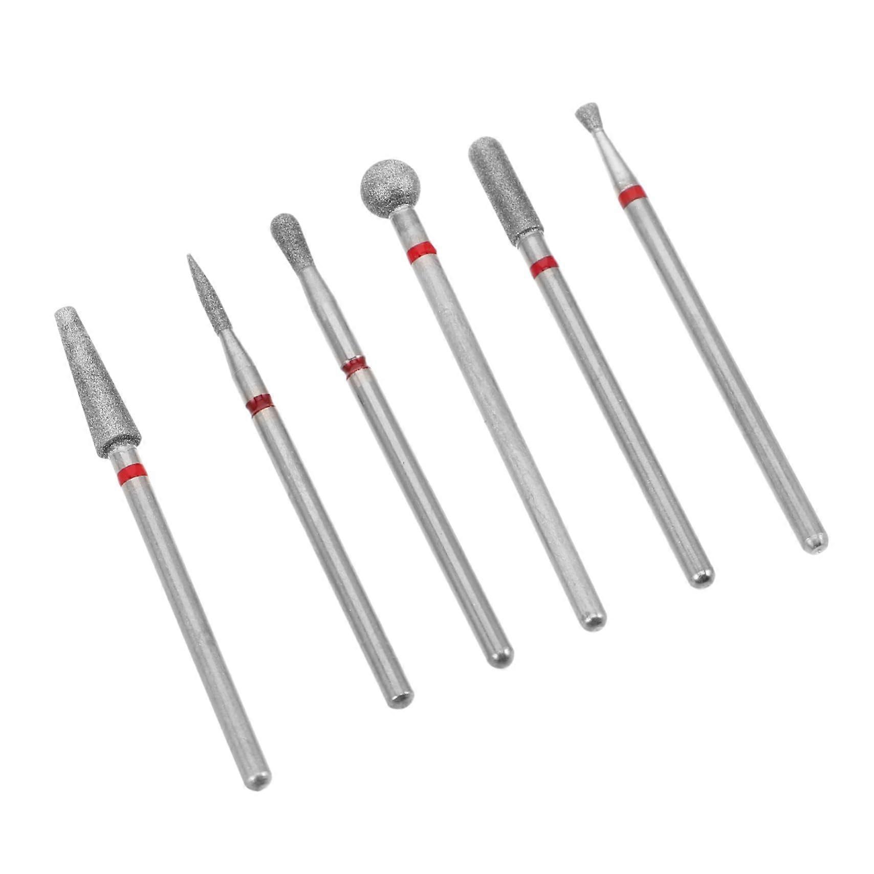 6pcs Nail Drill Bits Set for Acrylic Nails and Gel Removal, Professional Manicure Kit