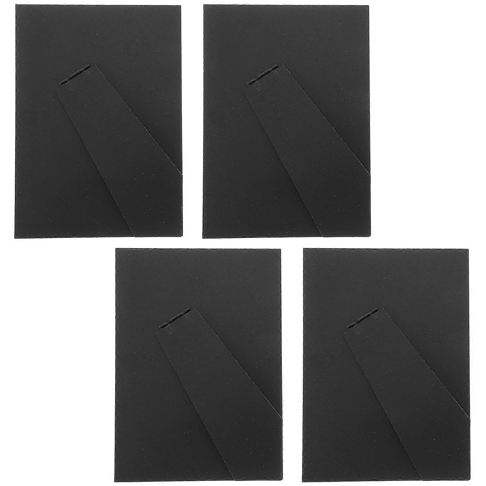 Black Photo Frame Easel Back for Tabletop Display 4Pcs Picture Frame Stand