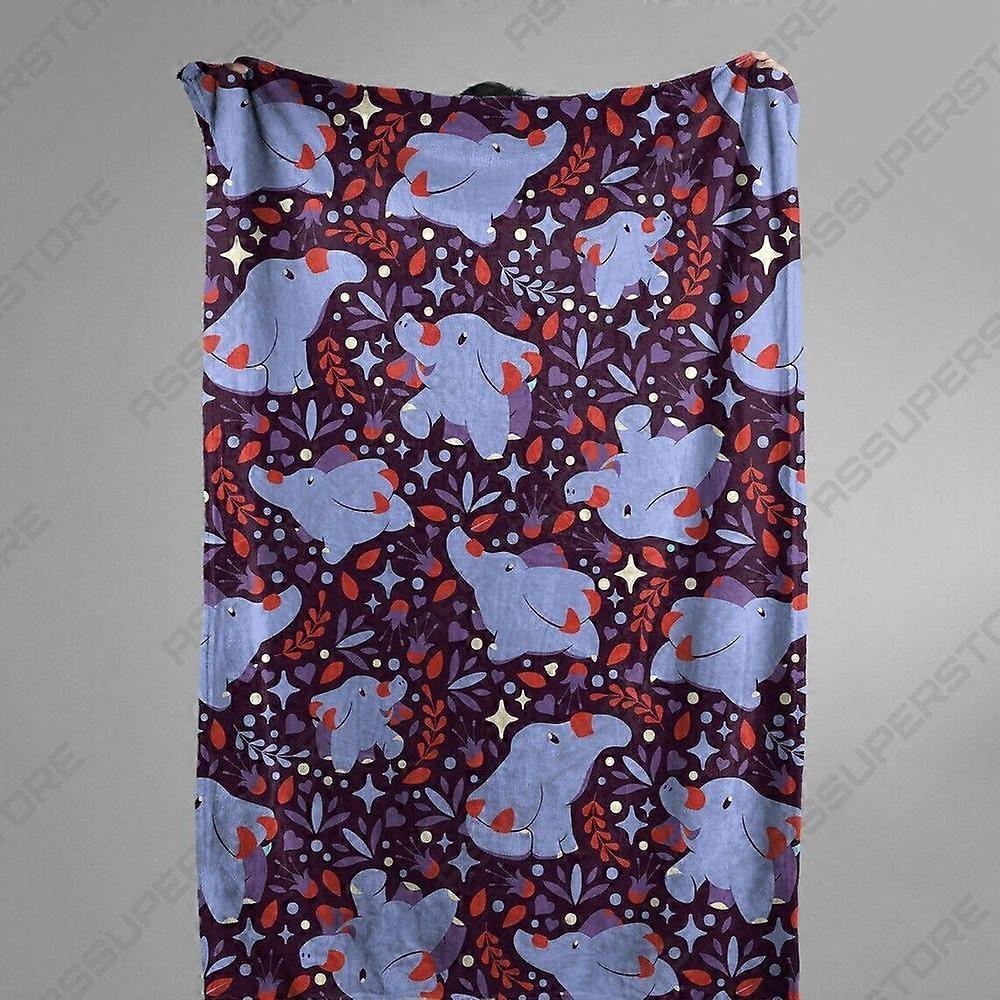 Phanpy flannel blanket Home Decor Phanpy Ground Blanket GiftGH422