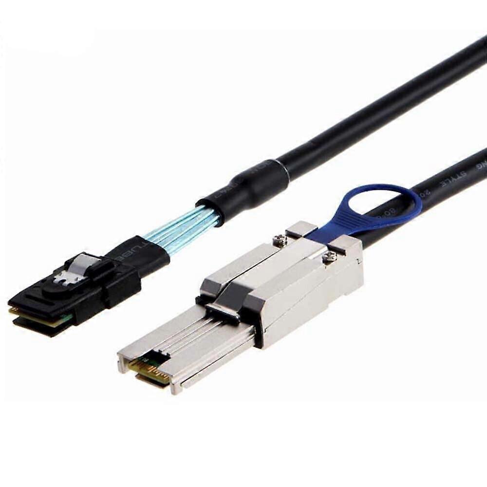 Mini SAS SFF8087 to SFF8088 2m Black Cable for Speed Secure Server Connection