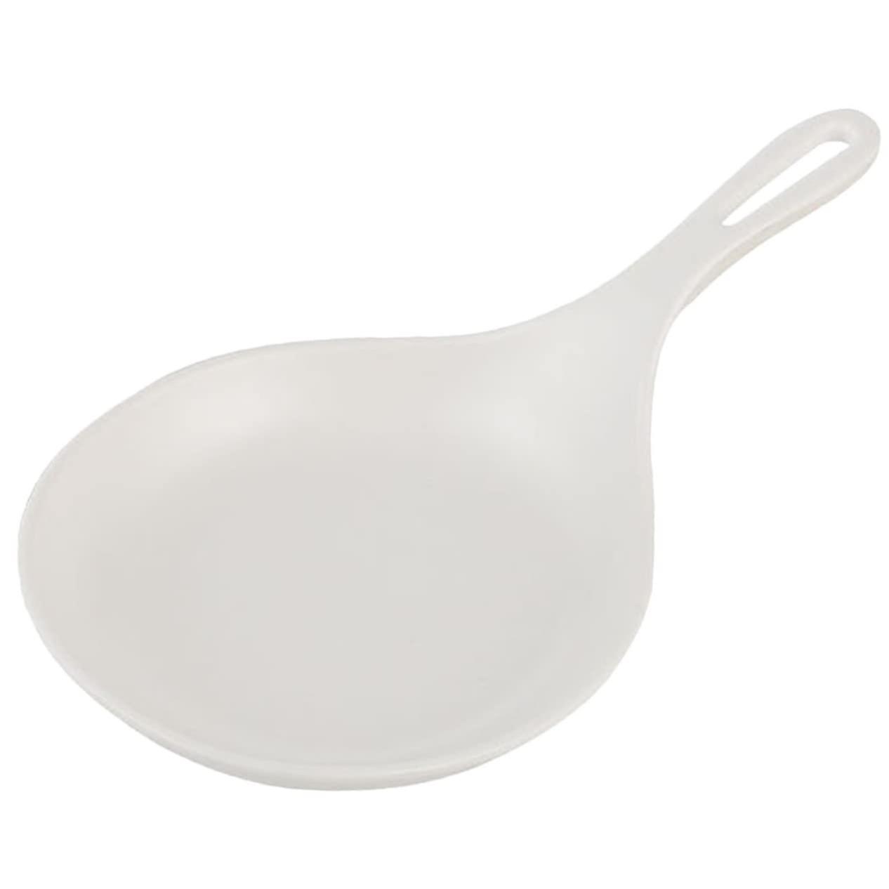 White Ceramic Serving Plate with Handle, Korean Style Dessert and Appetizer Dish, Dishwasher Safe