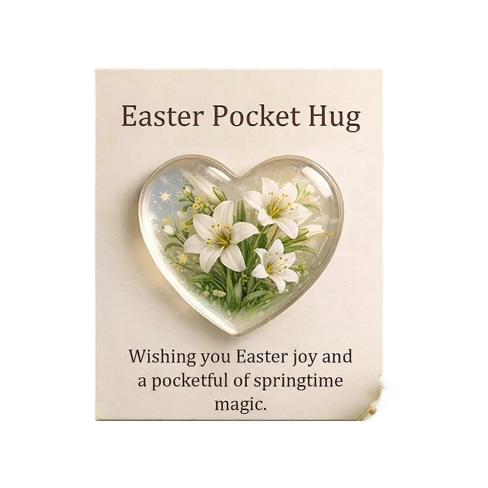 Unique Easter Pocket Hug Card Featuring Hugging Design For Holiday Gifting Personal Expression And Portable Keepsakes Multicolor