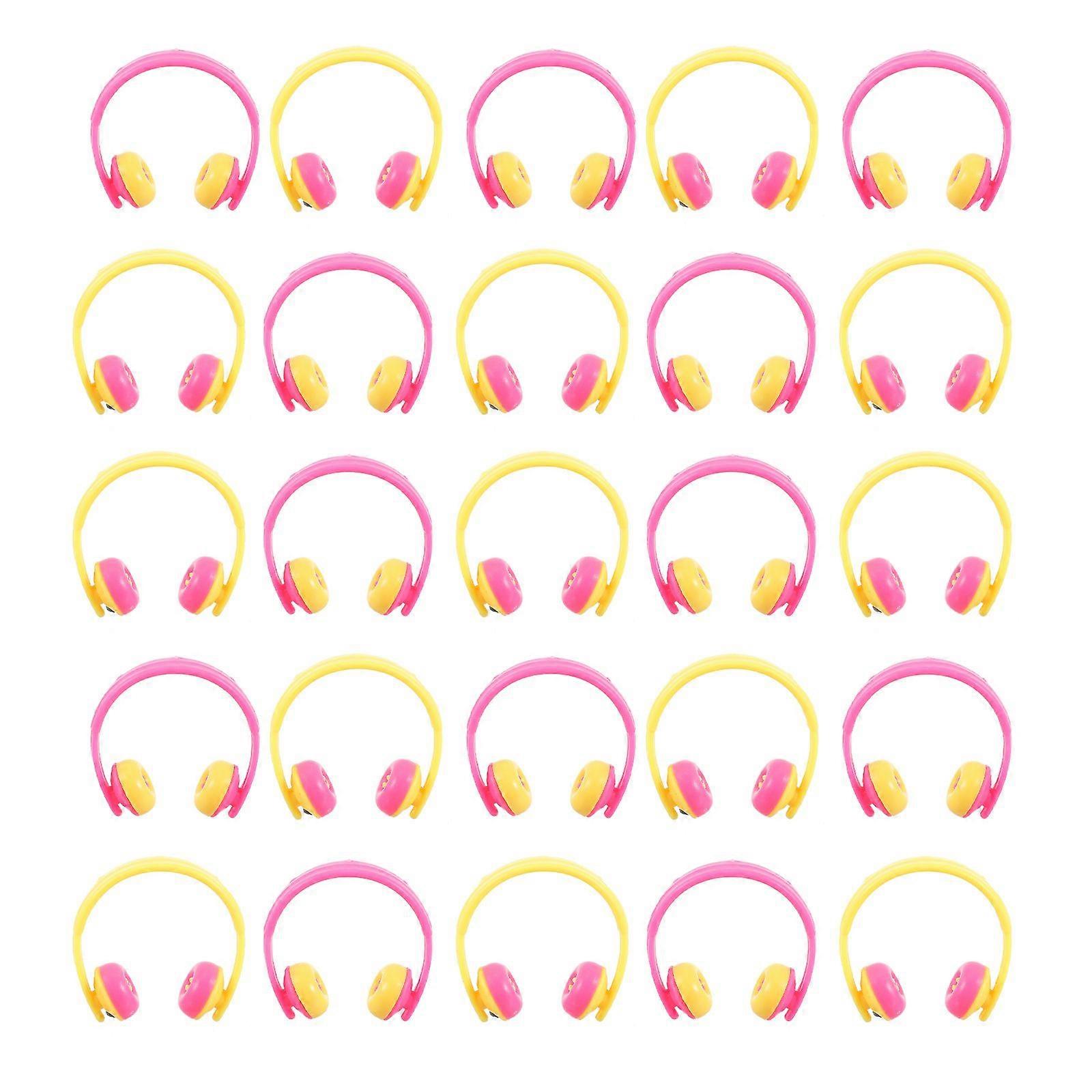 25 Pcs Mini Headset Model Decor Miniature Headset Model Decor Doll House Accessories