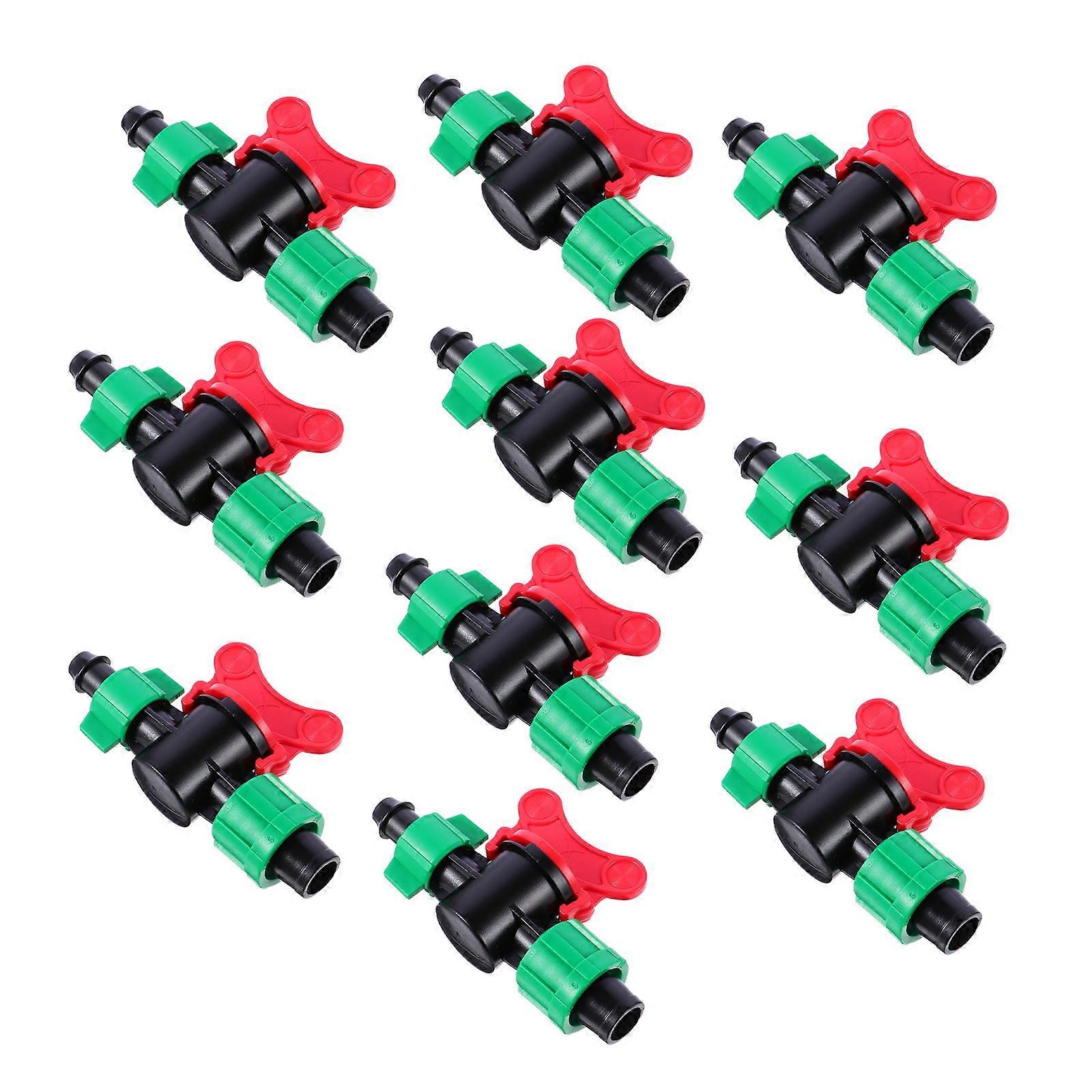 10Pcs Irrigation Valve Plastic Hose Connector for Irrigation