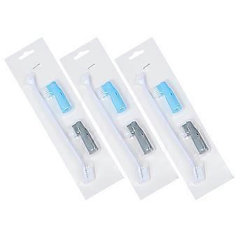 Pet Toothbrush Double-Head Teeth Brush for Pet Care 3Pcs Set