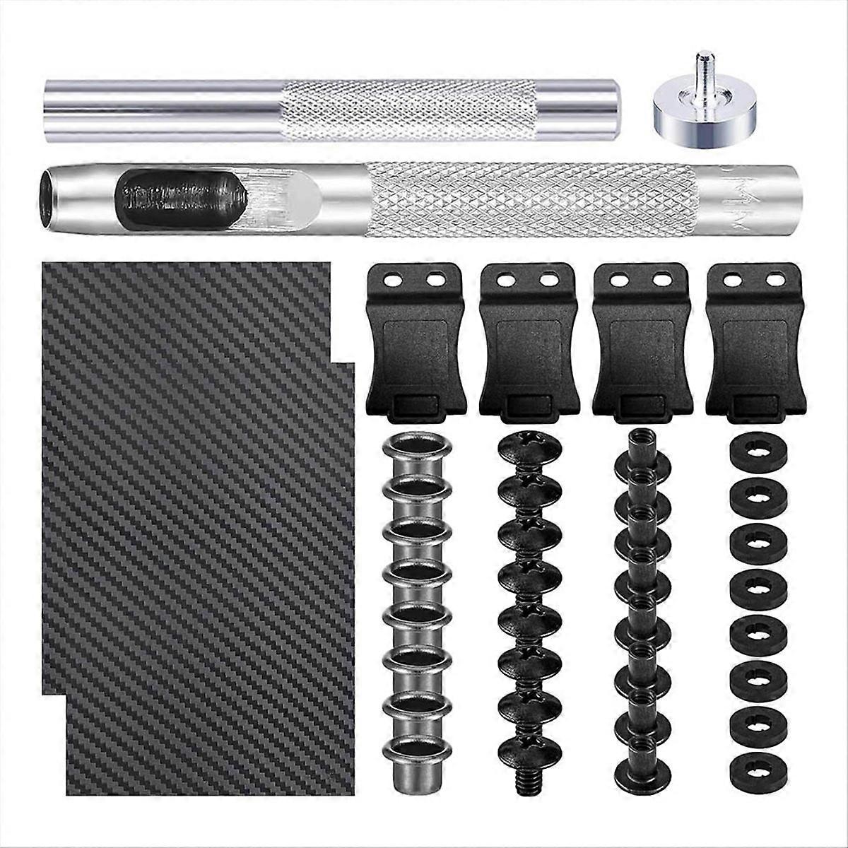 DIY Making Kit - Leather Crafting Tools with Clips,Eyelet Hand Setter