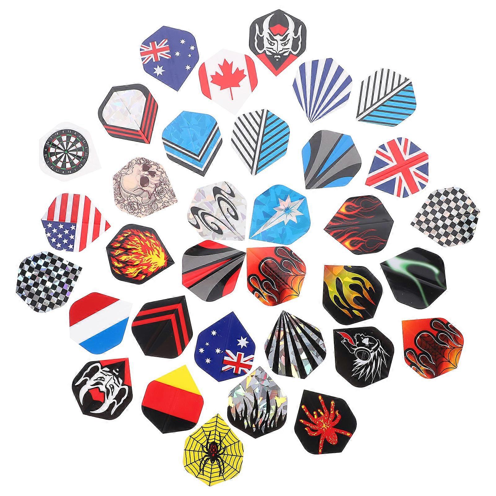 PVC Dart Flights Set for Game Use 90Pcs Creative Replaceable Dart Wings