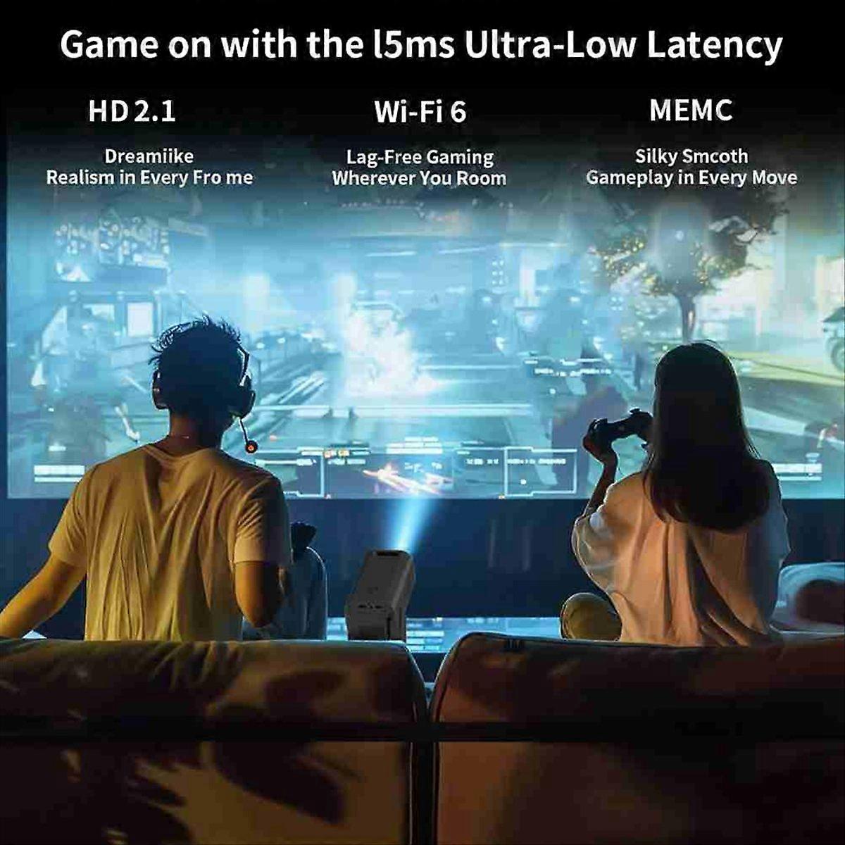 1080P Projection Android HD Practical Multifunction Projector EU Plug