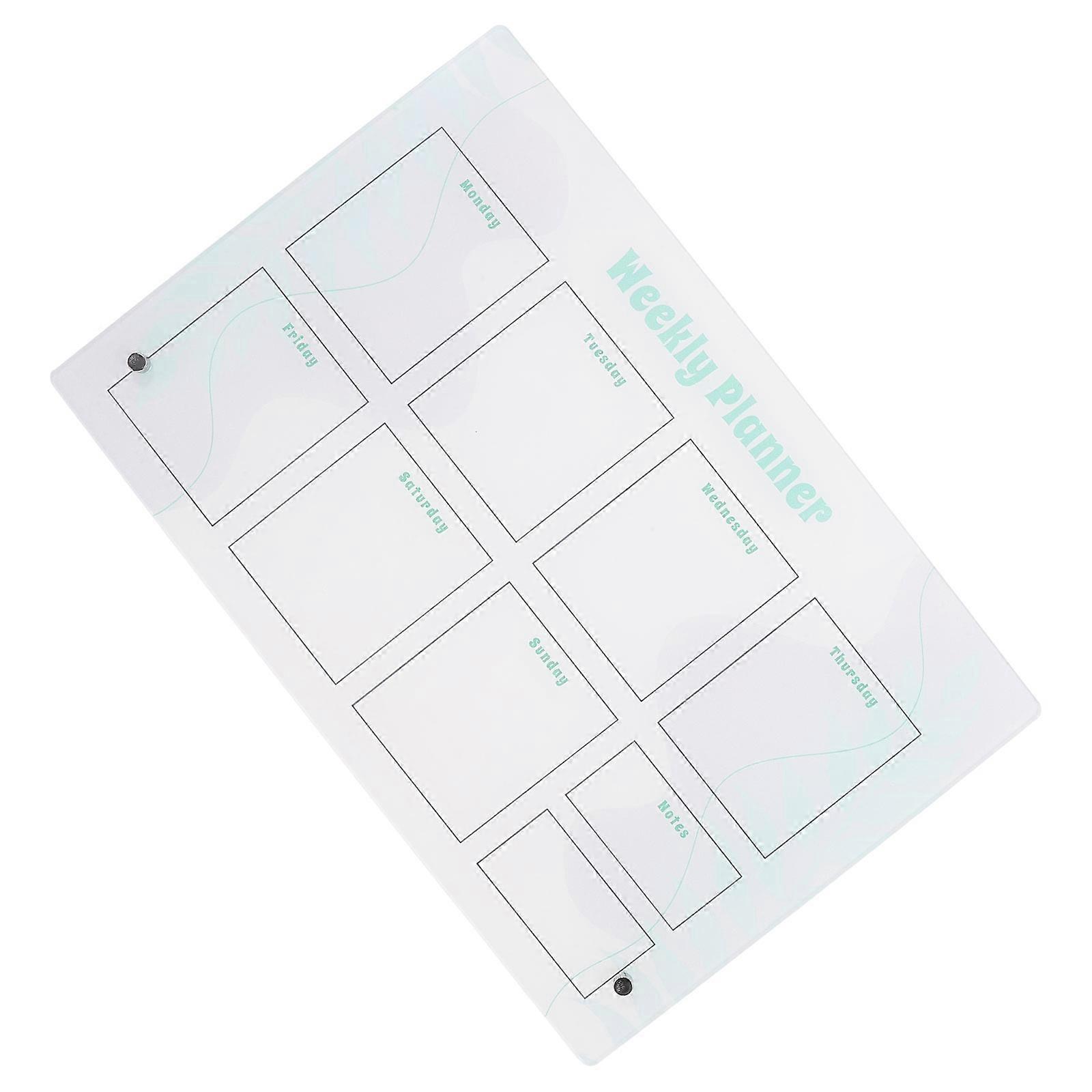 Dry Erase Boards Acrylic Planner Board for Monthly Use 5Sets