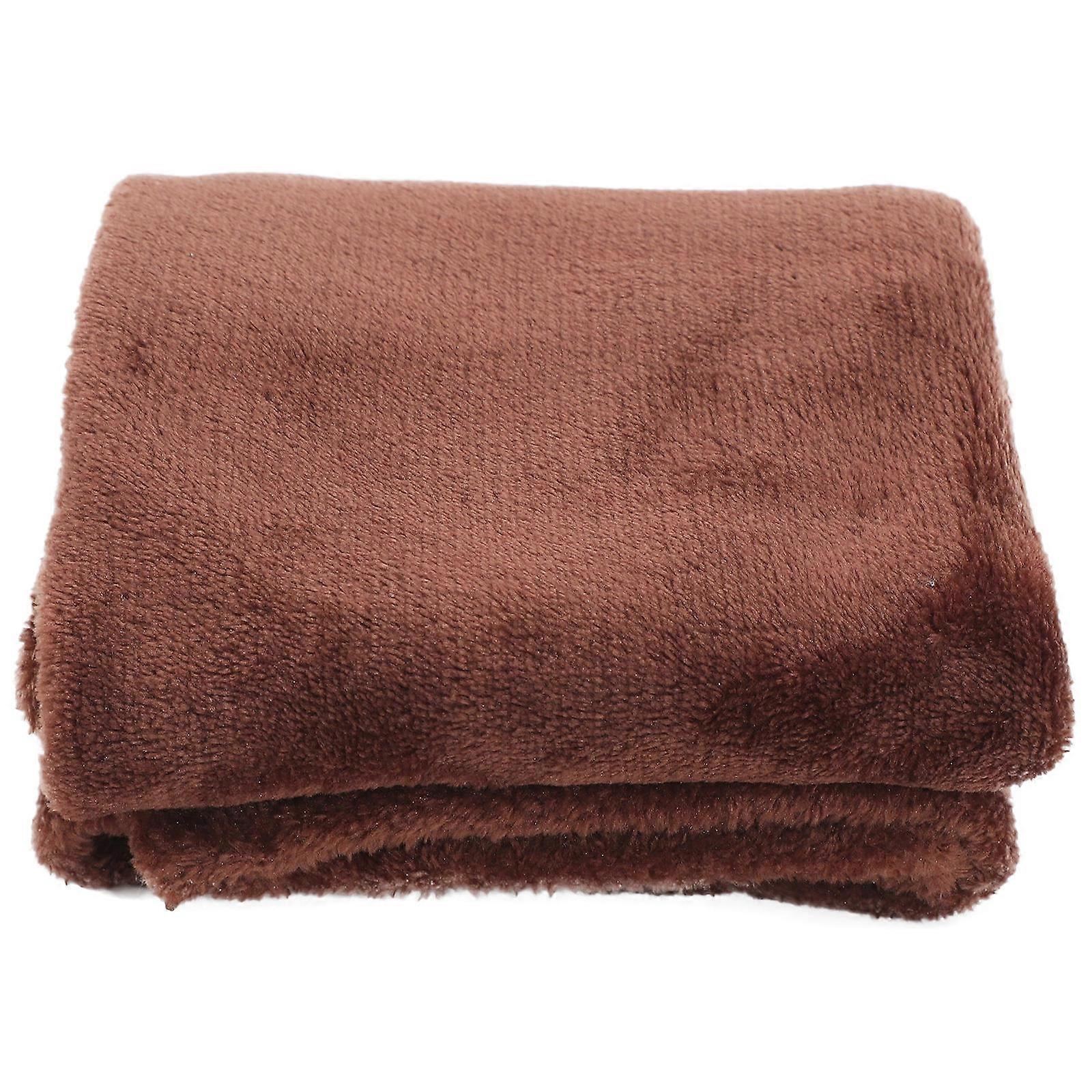 Pet Blanket Flannel Bedding for Warming Use Coffee Tone