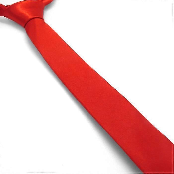 Slim Tie Plain Red - Brand - Model - Red - Men - No