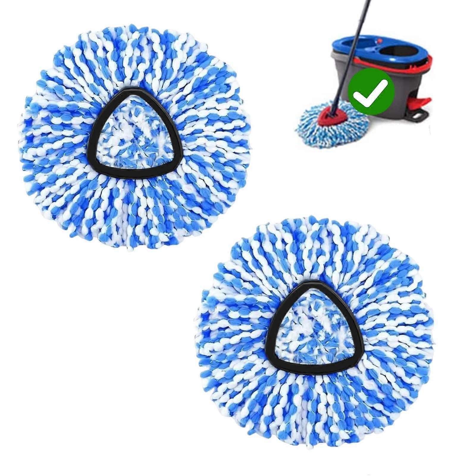 2Pack Spin Mop Replacement Head for OCedar RinseClean Microfiber for Deep Cleaning