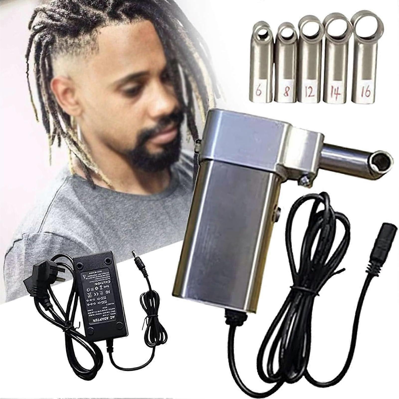 Handheld Automatic Dreadlock Machine with Triple Needle Speed Locking for Locs 6mm