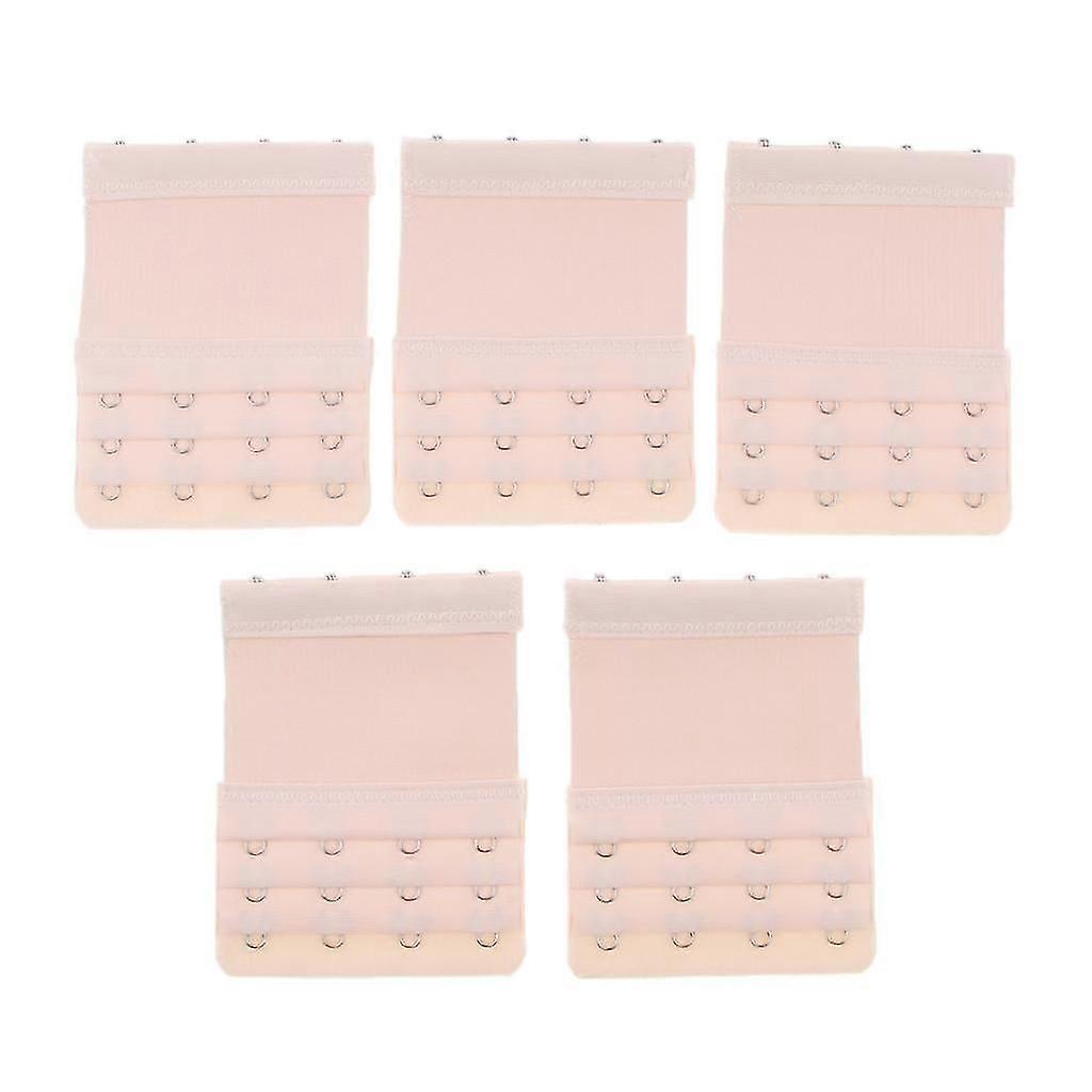 5Pc Extension 4 Hook Bra Band Extender Adjustable Bar Strap Replacement