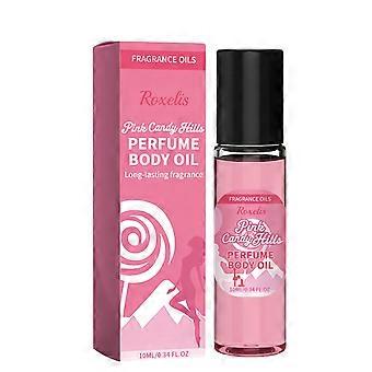 Olejek do ciała Pink Candy Hills, długotrwały nawilżacz o zapachu do skóry suchej, przenośny olejek aromaterapeutyczny w roll-onie
