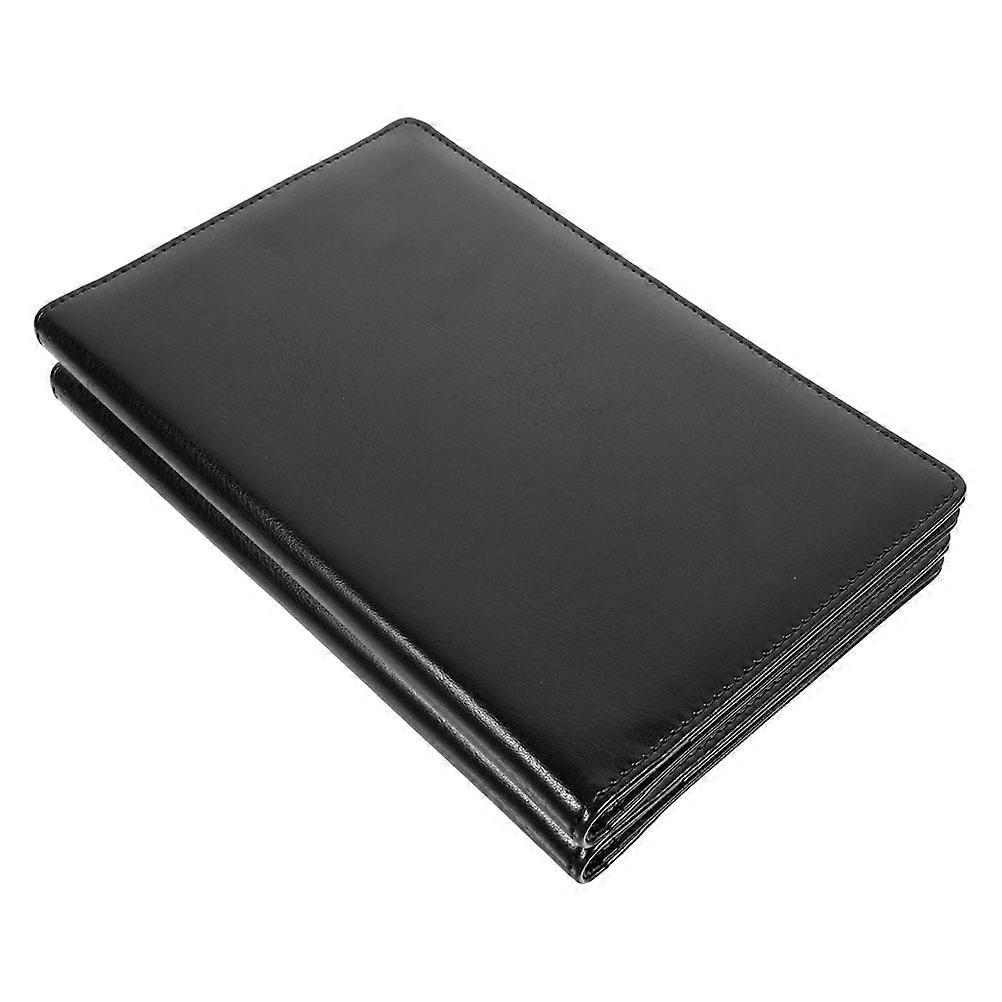PU Material Menu Clipboard File Folder for Secure Paper Clips 2Pcs Set