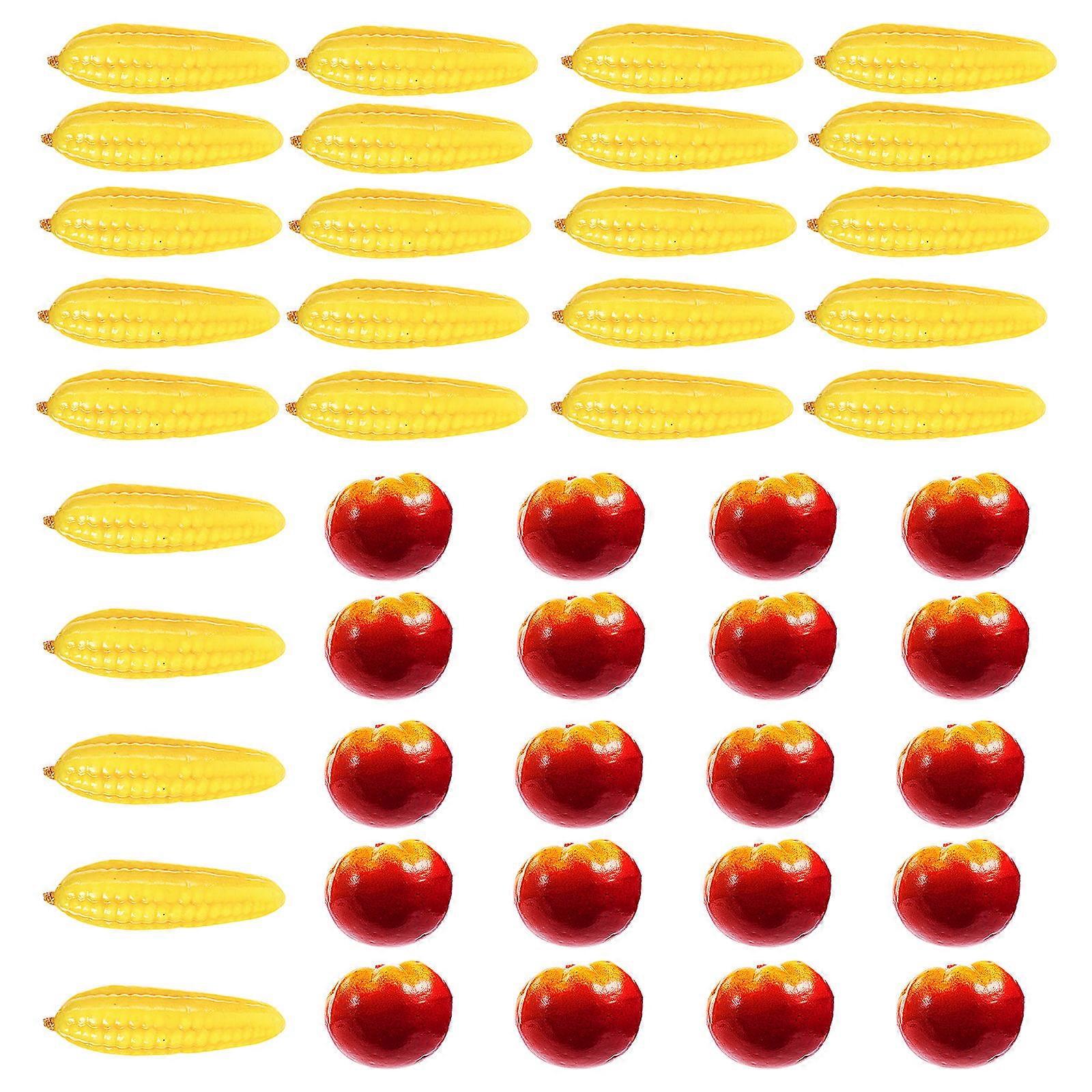 Miniature Imitation Fruit for Decoration 40Pcs Vegetable Model Set