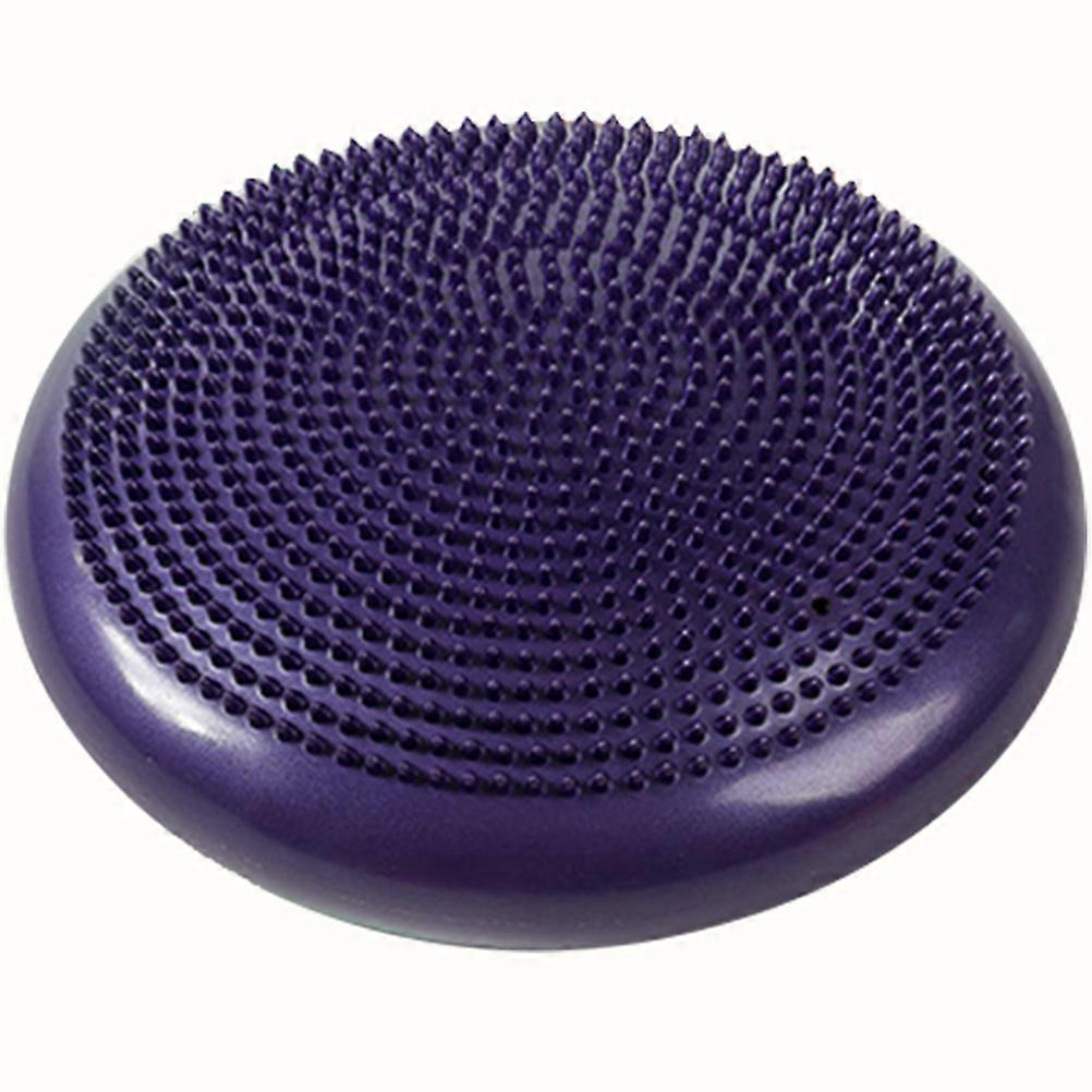 Cojín de equilibrio morado para ejercicio, disco de estabilidad inflable