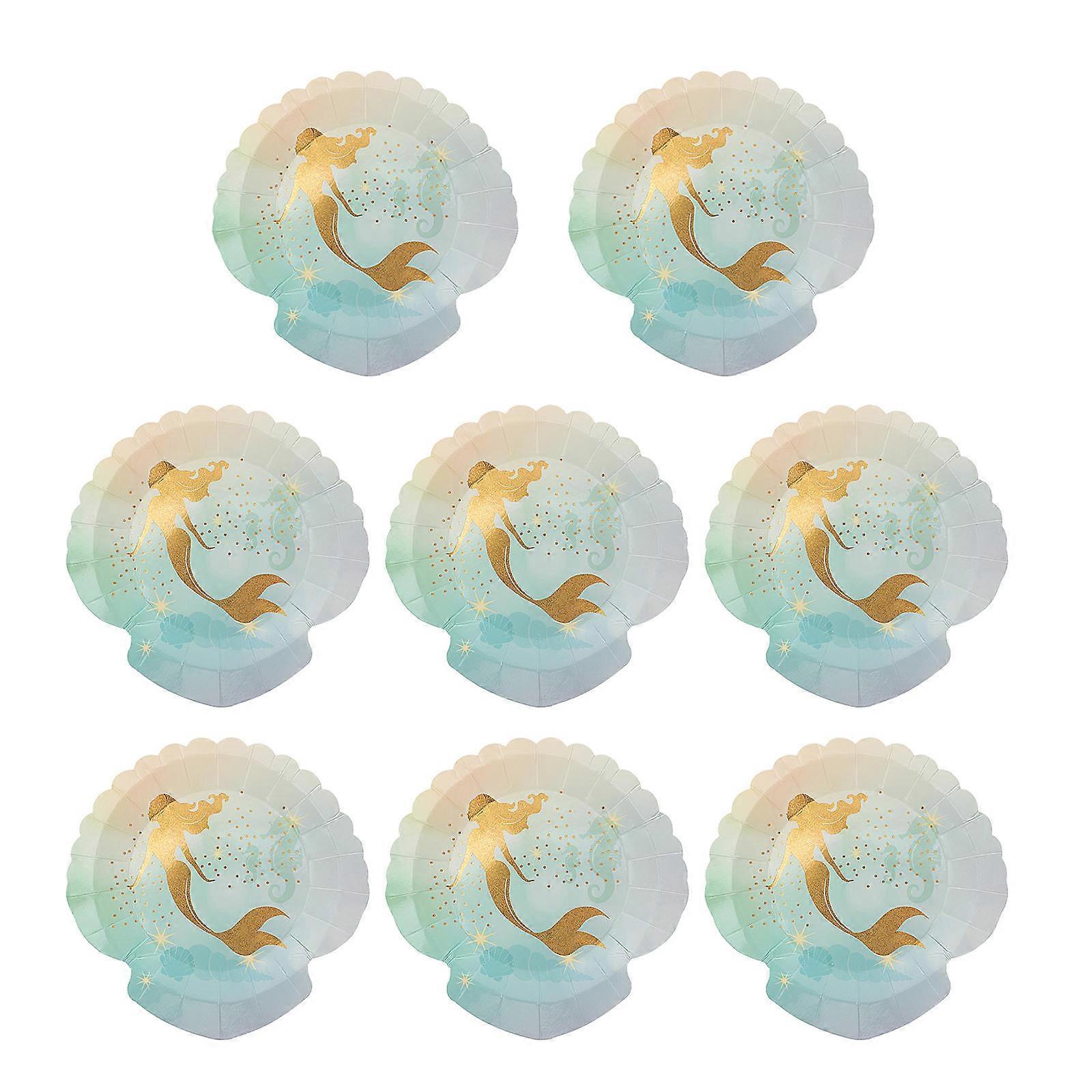 Mermaid Paper for Party 8Pcs Pack
