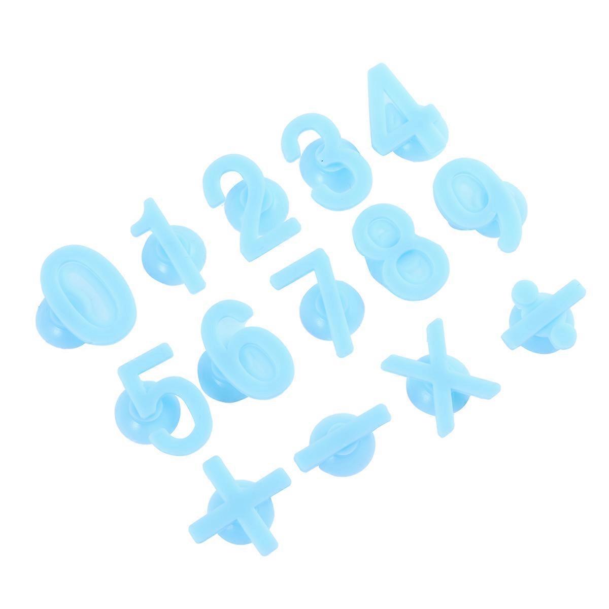 Sky-Blue Glass Marker for Cup Identification 14Pcs Set
