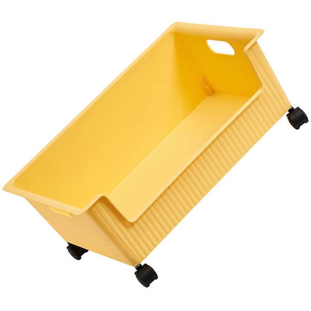 Plastic Storage Box Book Storage Holder with Wheels 1 Case