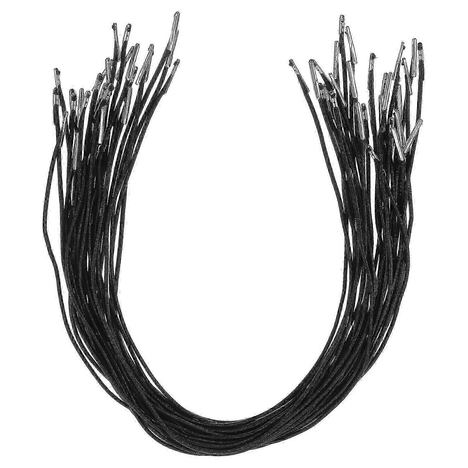 Elastic String Hat Strings for Wind with Metal Clips 30Pcs for Crafts Use