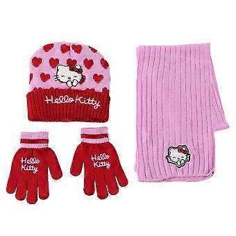 Hello Kitty & Friends 3 Piece Hat, Gloves, Scarf | Acotis - Textile