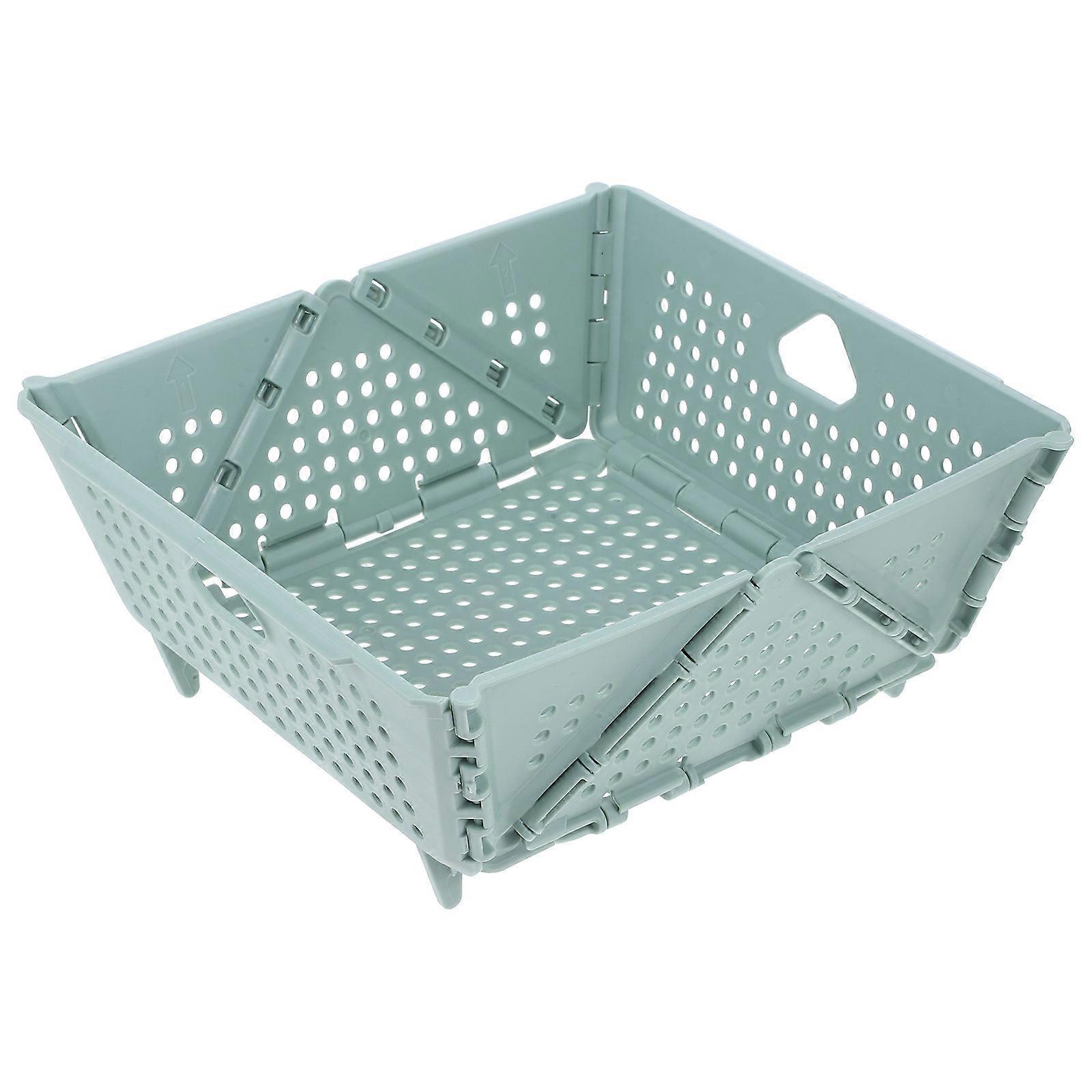 Foldable Plastic Food Strainer Basket for Kitchen Use