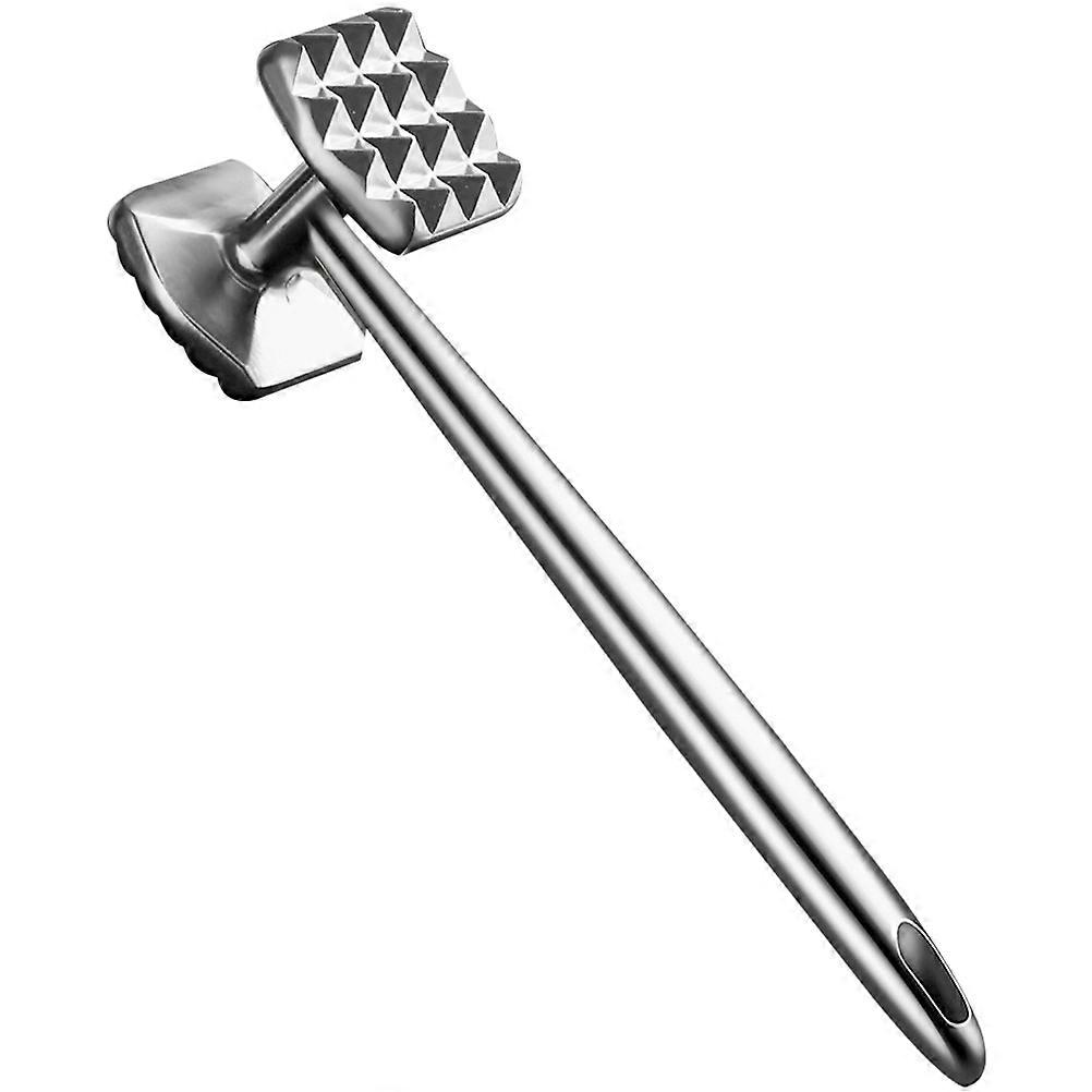 Kitchen Mallet Square Faced Textured Surface Meat Pounding Home Users 1Set