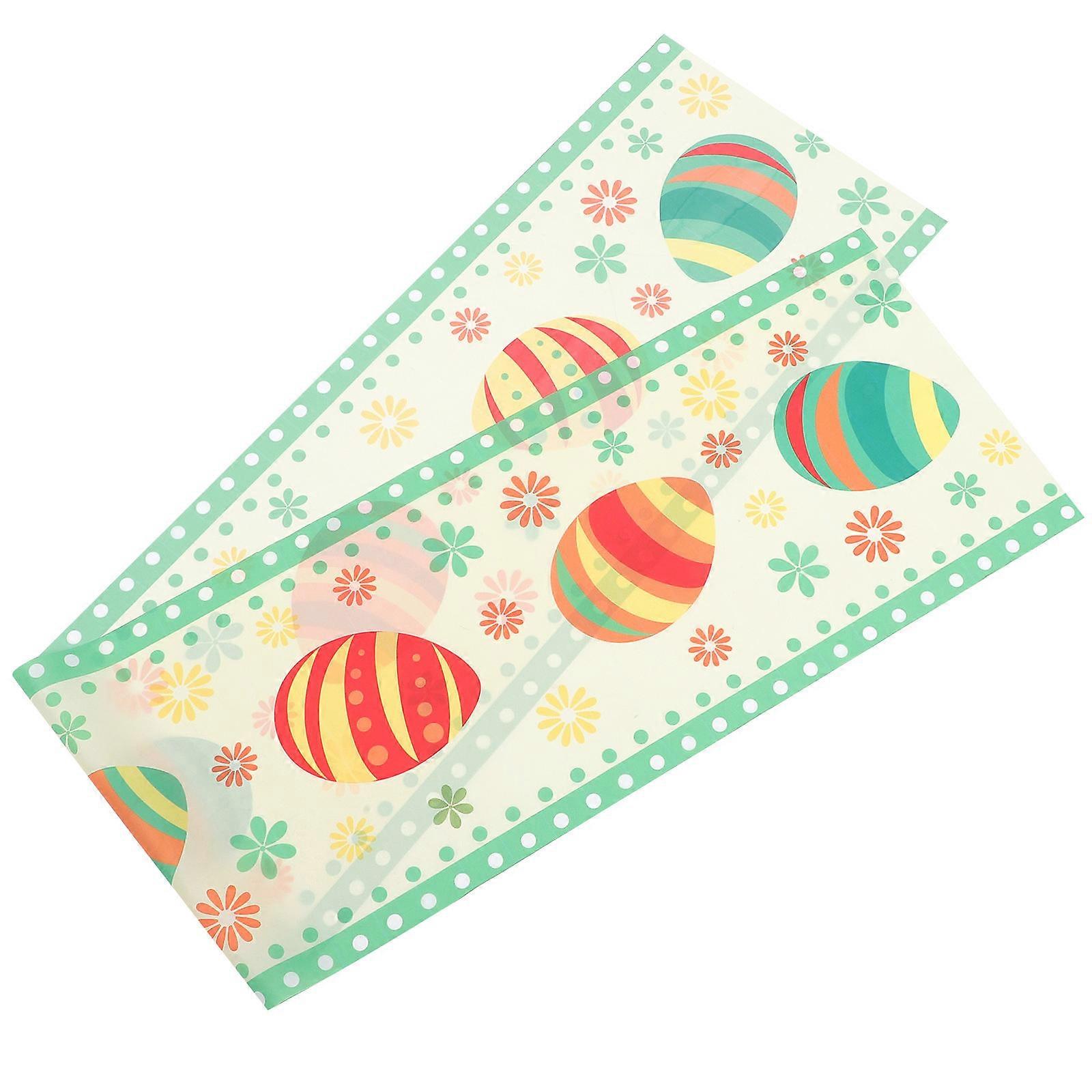 Easter Table Runner Easter Eggs Pattern Table Cloth Spring Table Cover Festival Table Cloth