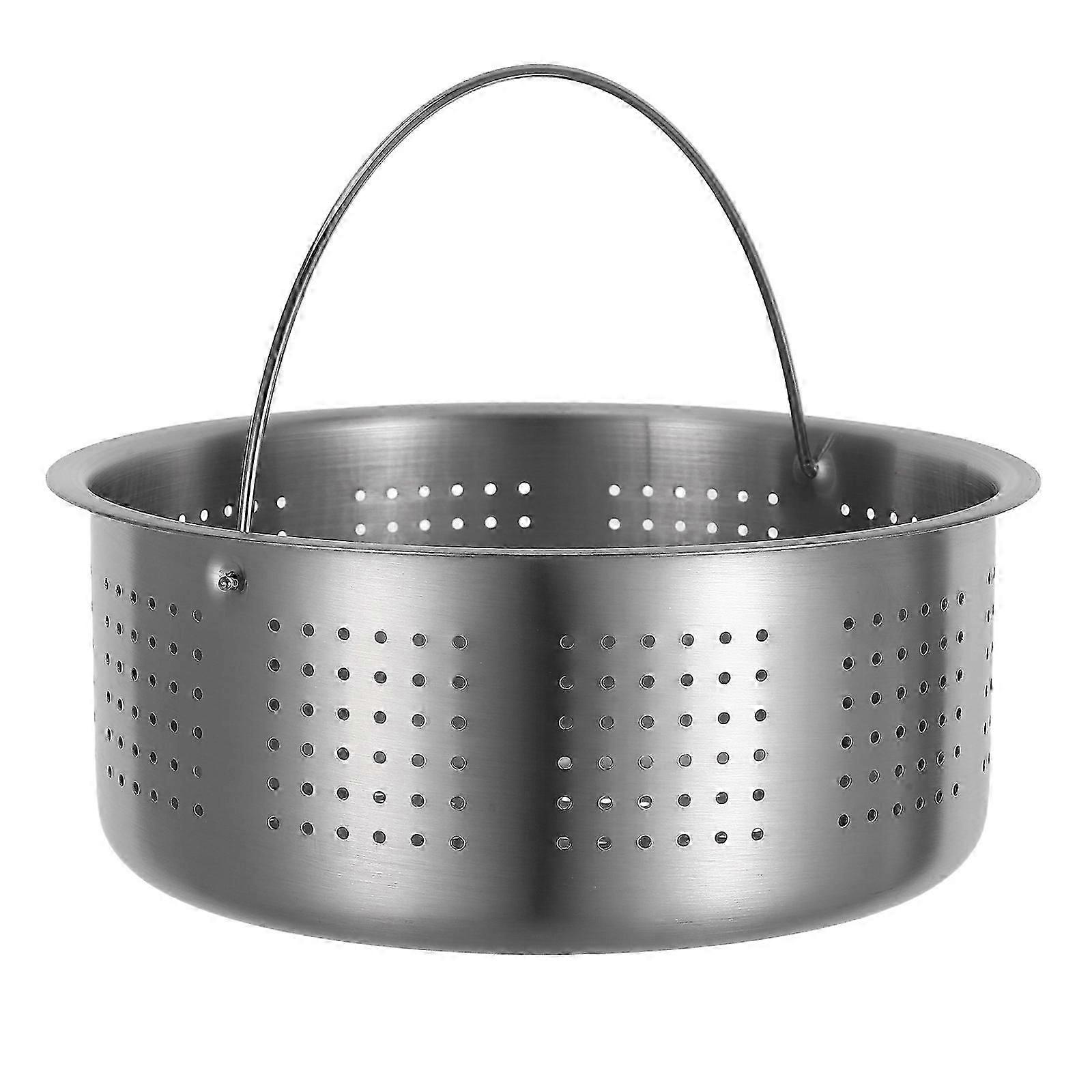 Vegetable Steamer With Handle Multi-Function Insert For Cooking Rice Vegetables Dumplings Users 6.96.92.8in Even Steaming 1Set