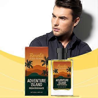 Roxelis Island Fresh Men's Fragrance Orange Sea Salt Wooden Island Tone Natural Vitality Light Fragrance Long lasting Portable spray