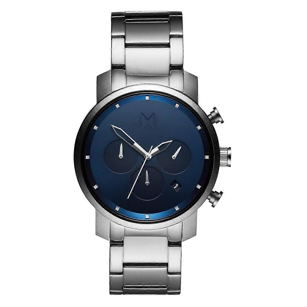 MVMT Chrono Midnight Silver Erkek Saat Paslanmaz Çelik MC02-SBLU