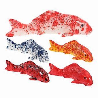 15 Pcs Small Resin Fake Fish Statues for Aquarium Decoration