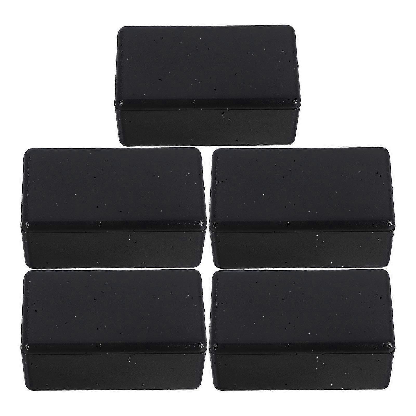 Black Plastic Junction Box compatible with Electronic Project Enclosure 5Pcs Pack