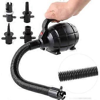 Pompe à air électrique haute puissance 600 W, débit 1600 L/min, gonfleur/dégonfleur 2 en 1 avec 4 embouts pour la maison, le camping et les jouets