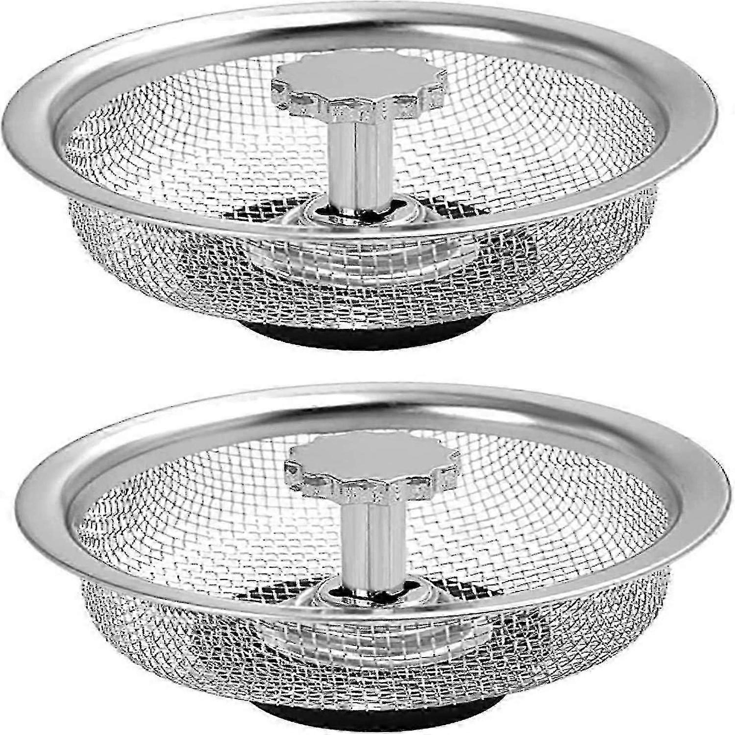2pcs Kitchen Drain Sink Strainer Plug