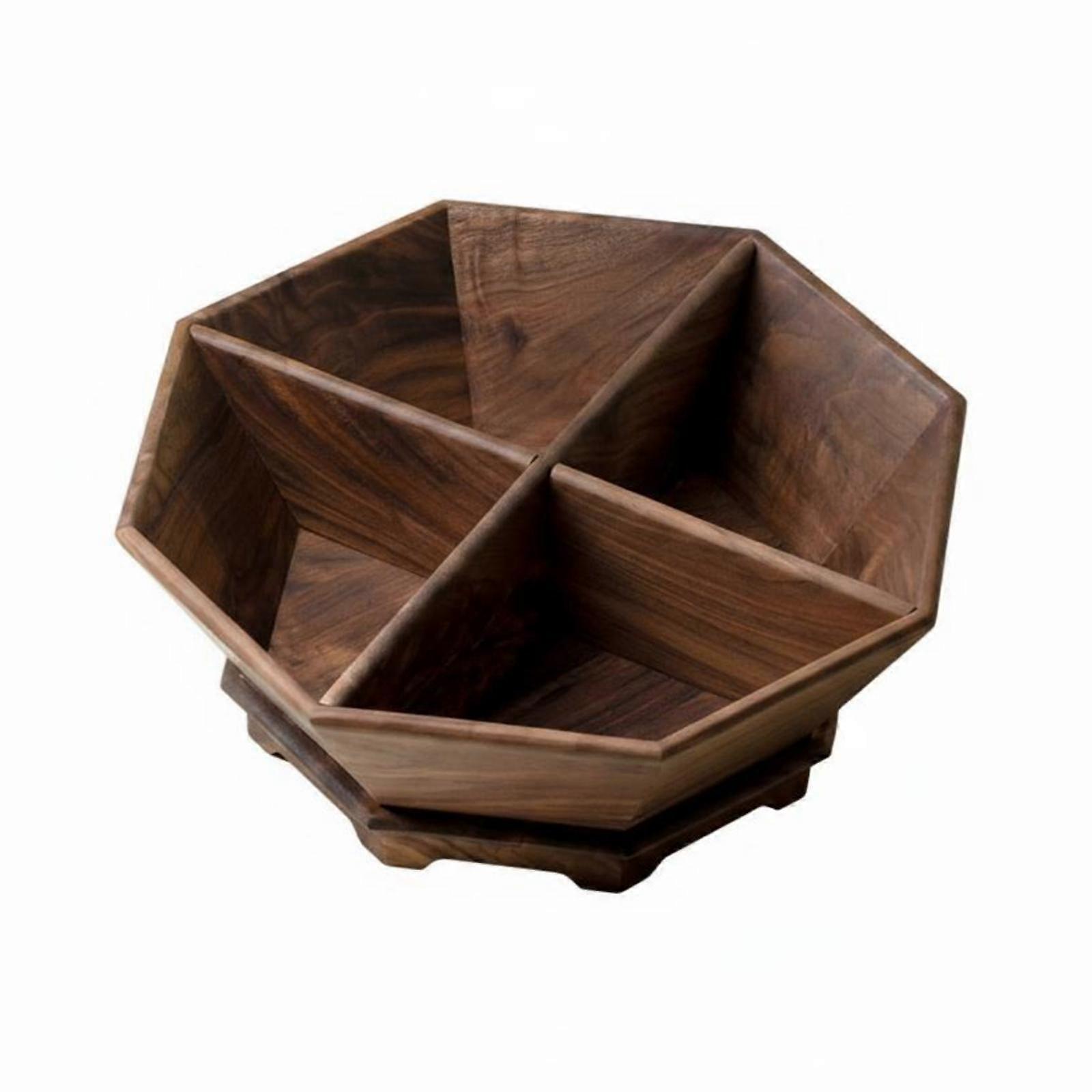 Nut and Fruit Tray Space Saving Four Section Snack Container Versatile