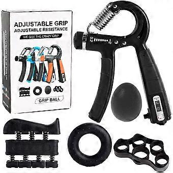 2er-Pack Handtrainer für Muskelaufbau mit Zähler, einstellbarem Widerstand von 10-130 lbs, Handgelenk- und Unterarmtrainer sowie Fingertrainer