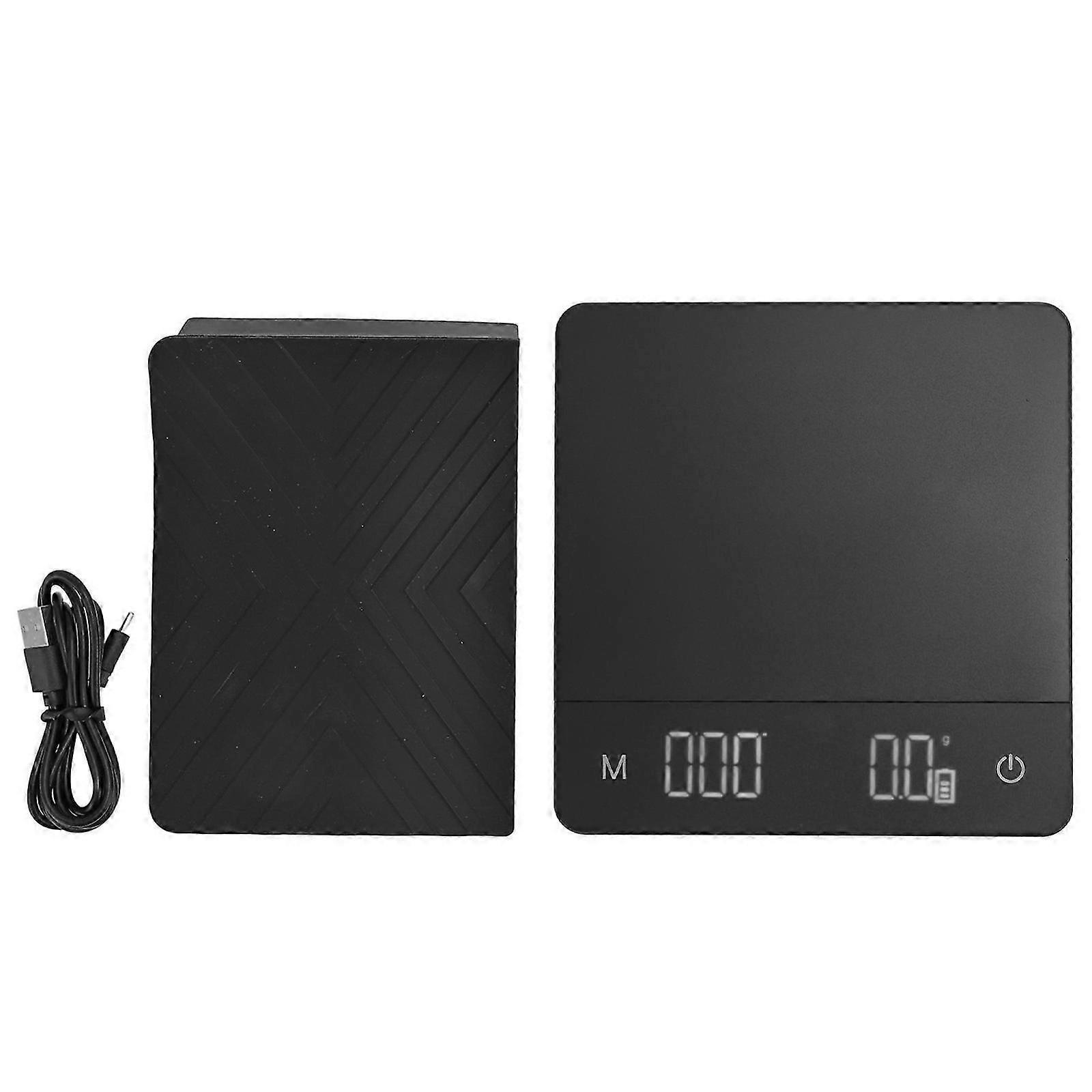 Digital Coffee Scale 5kg/0.1g USB Rechargeable with Timer 26-27