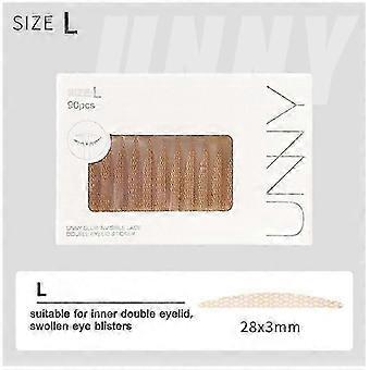 U n n y Ooglidtape Sticker Onzichtbare Dubbele Vouw Ooglidpasta Beige Streep Zelfklevende Natuurlijke Oogtape Make-up Tool