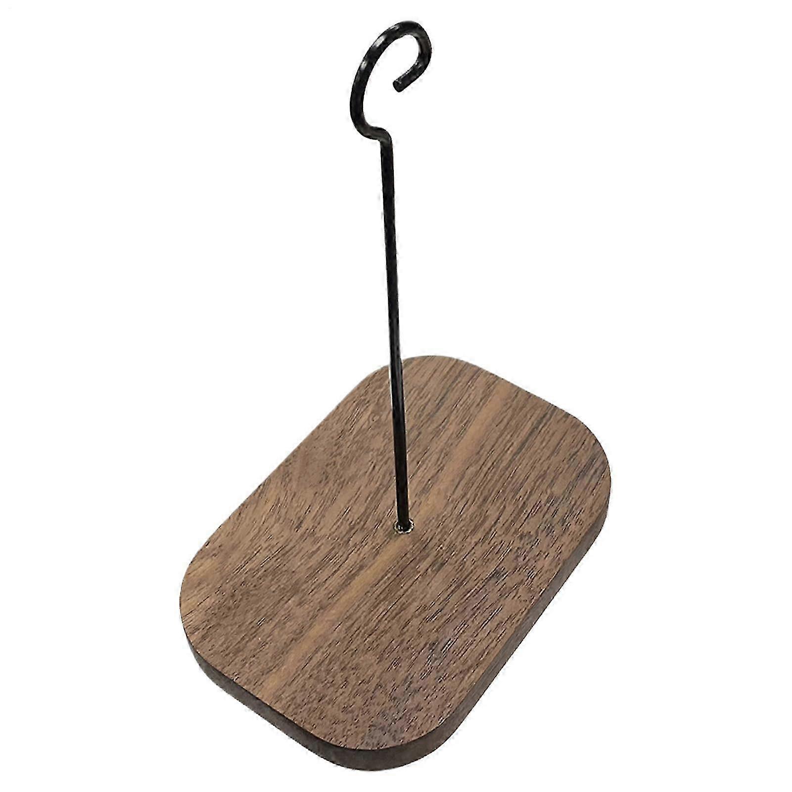 Wooden Base Iron Wall Hook