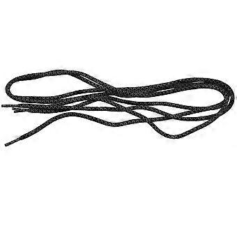 2 pieces 120 cm shoelaces with rounded ends, safety shoelaces, reflective shoelaces, color: black-SNNGV