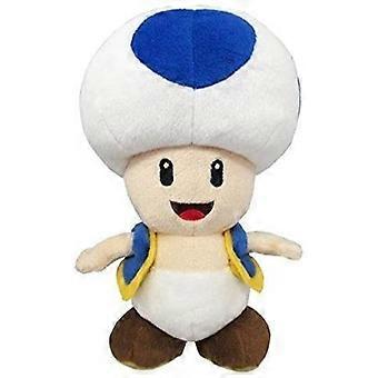 Blue Toad Stuffed Plush, 7.5 Inch Soft Cartoon Character Plush Toy for Kids and Collectors
